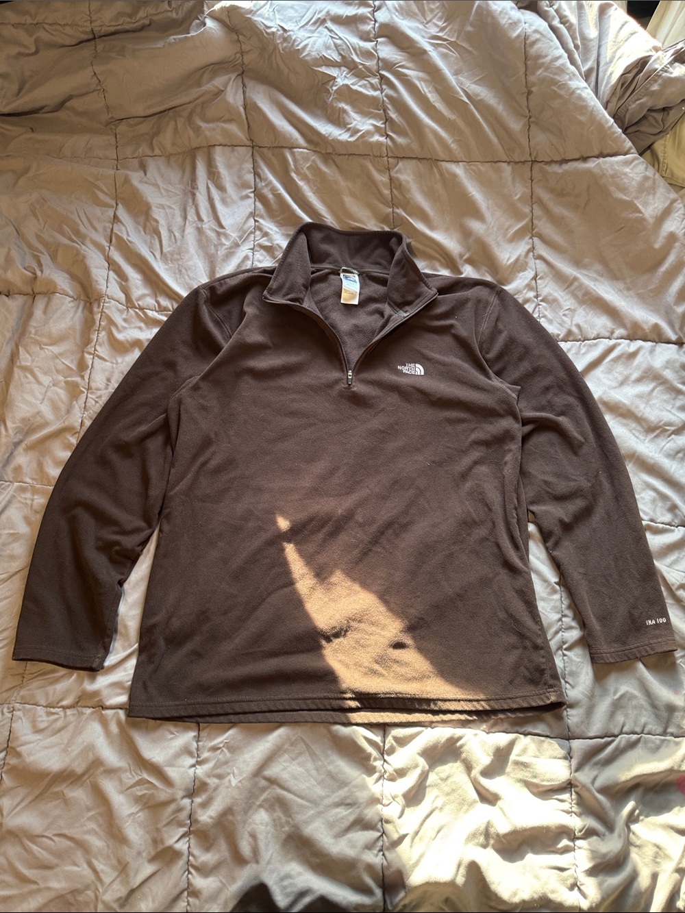 The North Face Chocolate Brown Fleece Pullover XL